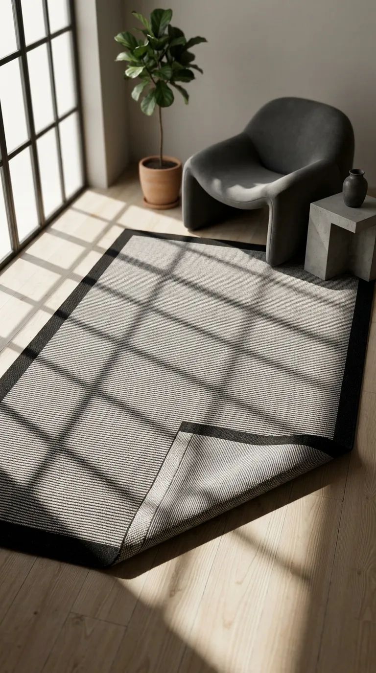 Siyah Sisal Halı