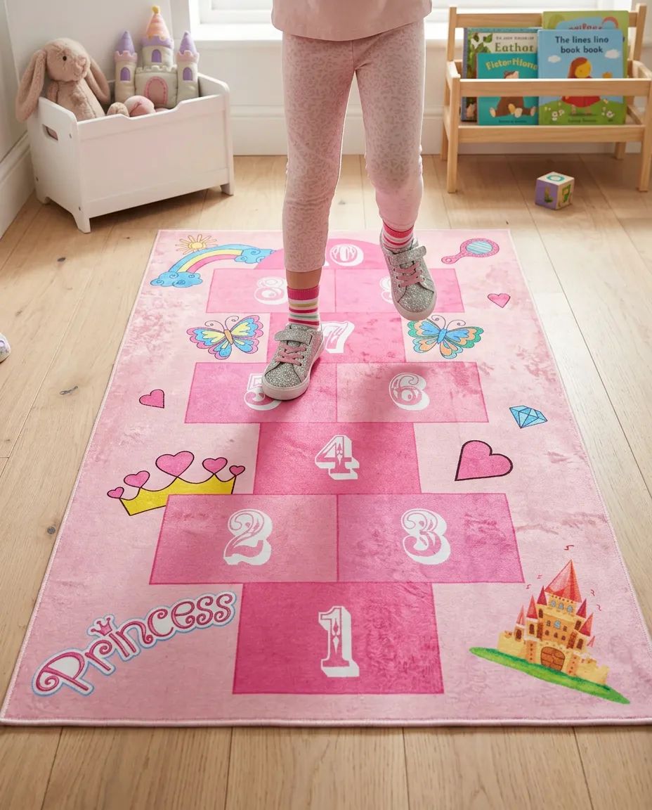 Princess Seksekli Oyun Halısı